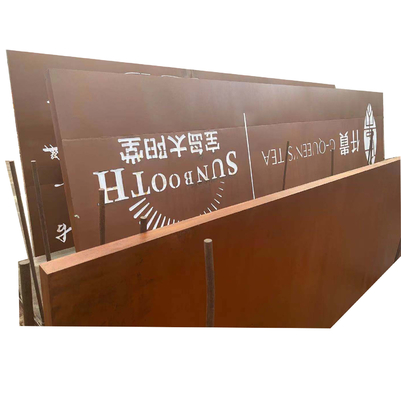 0.8-1.2mm A588 แผ่นเหล็ก Corten 0.6m-3m AISI ASTM DIN