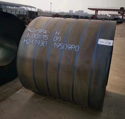 แผ่นเหล็กคาร์บอนทนความร้อน A588 Spa-H Corten 150mm