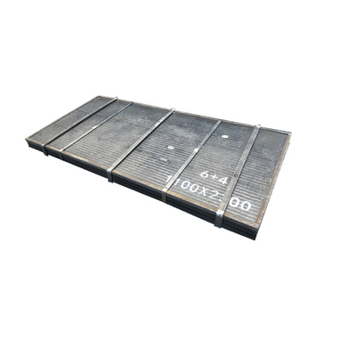 Bin Liner Alloyed Anti Wear แผ่นเหล็กคอมโพสิตโครเมียมคาร์ไบด์สวม Hardfacing